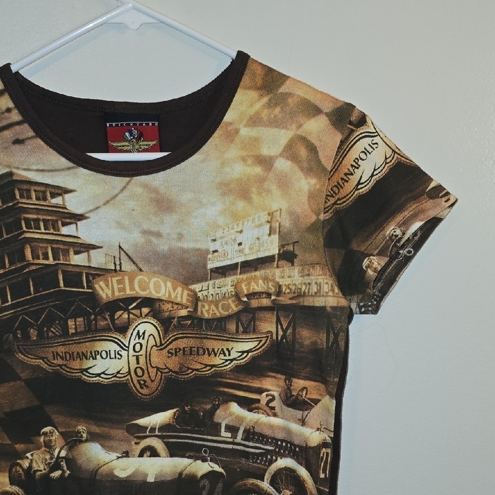 Indianapolis Speedway Kids Vintage Short Sleeve Tee - Brown LOT-O - Picture 6 of 7